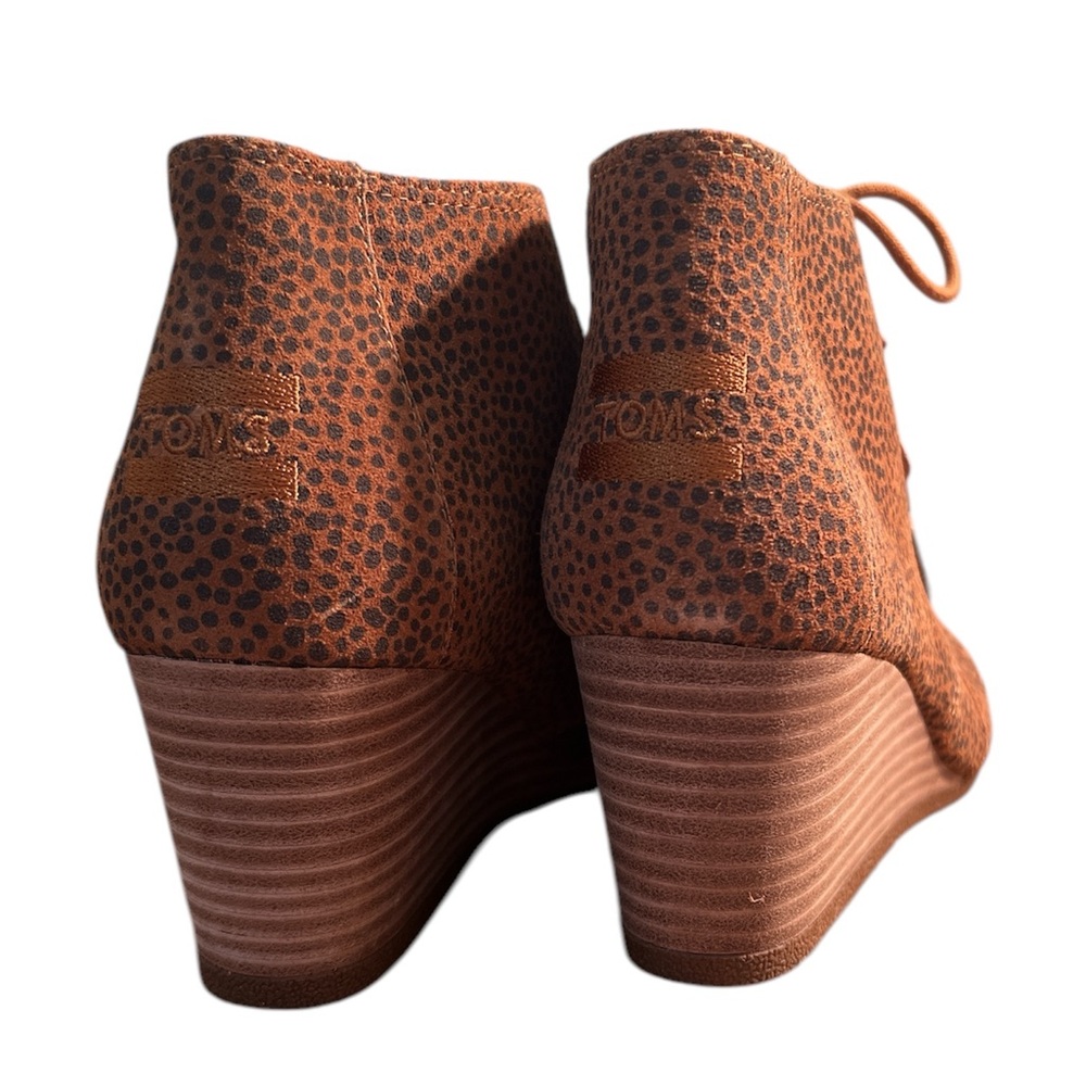 TOMS Women’s Lace-Up‎ Ankle Boots Booties Size 8 – NWT - Picture 2 of 5